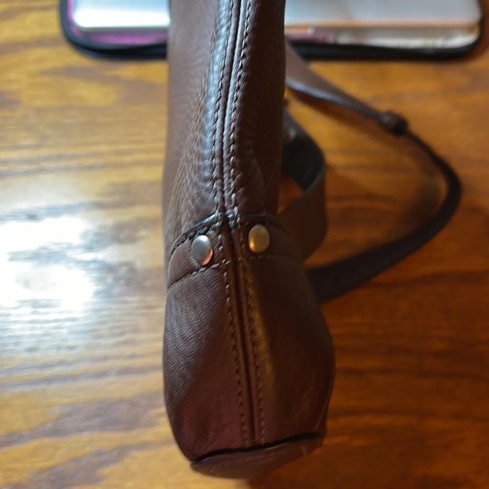 Coach brown leather crossbody - Picture 6 of 10